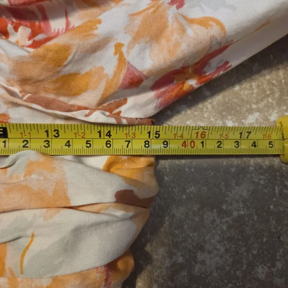 Abercrombie & Fitch Women's Emerson Floral Puff Sleeve Mini Babydoll Dress Sz S - Picture 14 of 15